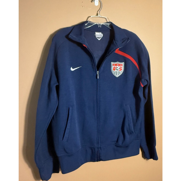 Vintage Nike US Soccer Jacket Mens Track Jacket Full Zip Embroidered Size XL - Picture 1 of 7